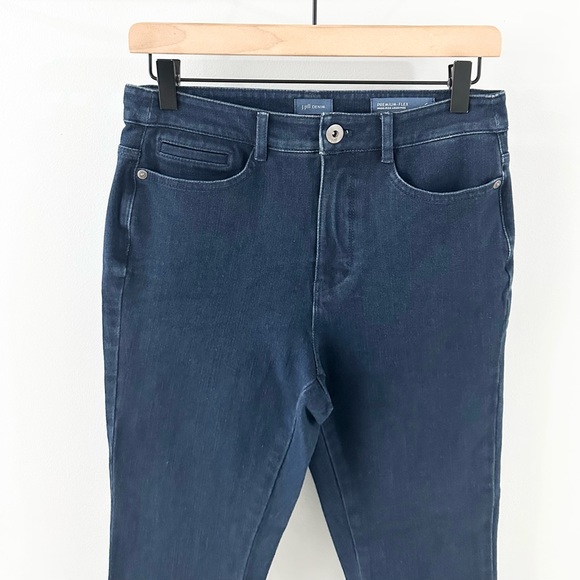J. Jill Denim Premium Flex High Rise Leggings Dark Wash Size 6 - Picture 4 of 7